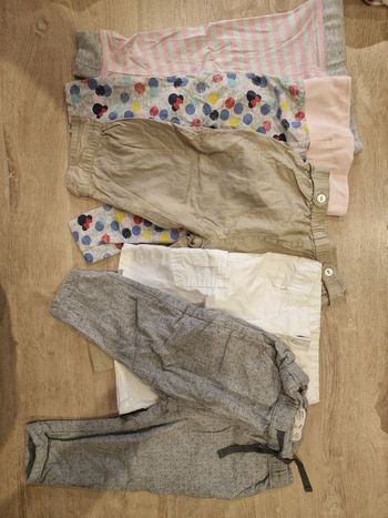 Lot de 5 pantalons 12 mois zara, orchestra, Dpam, disney