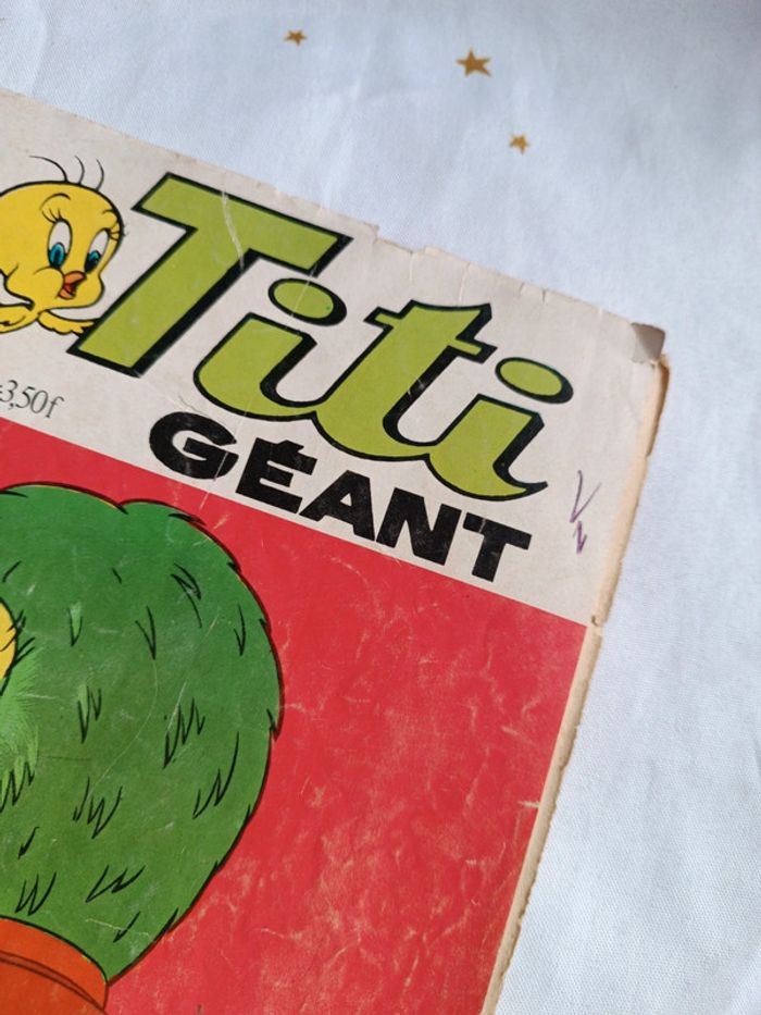 Magazine 1 culture bd titi géant Grosminet Looney Tunes toons sylvestre mensuel 1974 revue - photo numéro 3