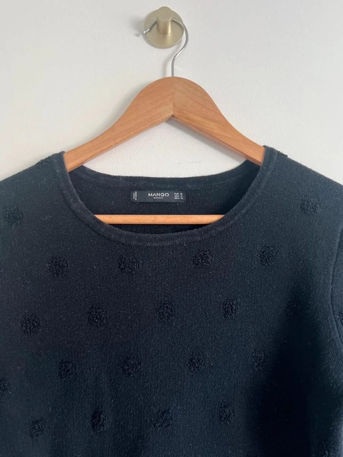 Sweat noir à pois Mango - photo numéro 3