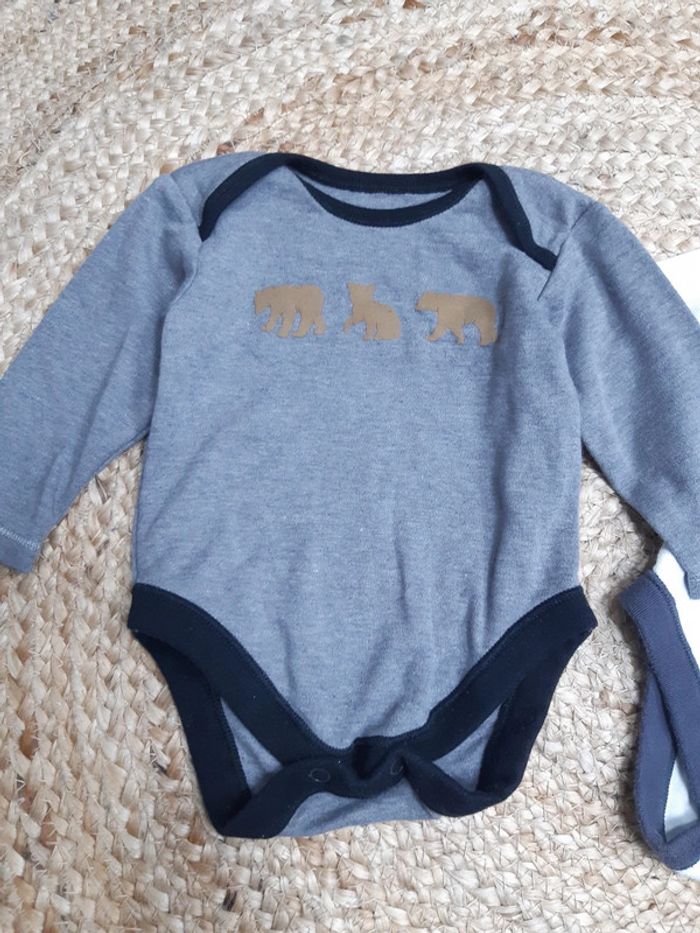 Ensembles bonnet, bodies manches longues et pantalon 3 mois - photo numéro 7