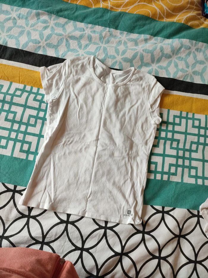 T-shirt blanc de la marque Domyos