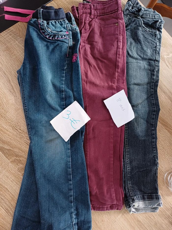 Lot 3 pantalons 8 ans