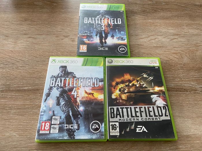 Lot de 3 jeux battlefield xbox 360