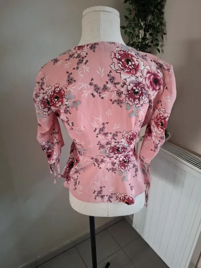 Blouse cache coeur fleuri primark - photo numéro 3