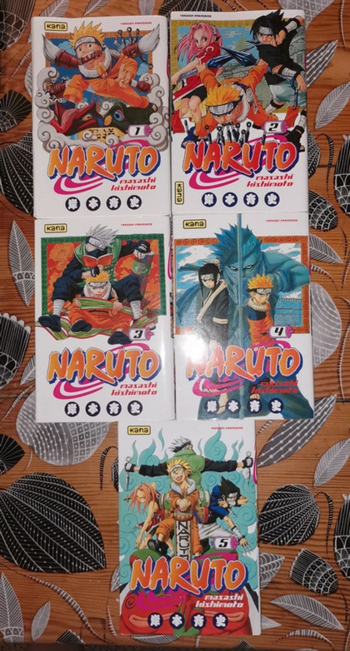 Lot Naruto Tome 1 à 5 - photo numéro 2