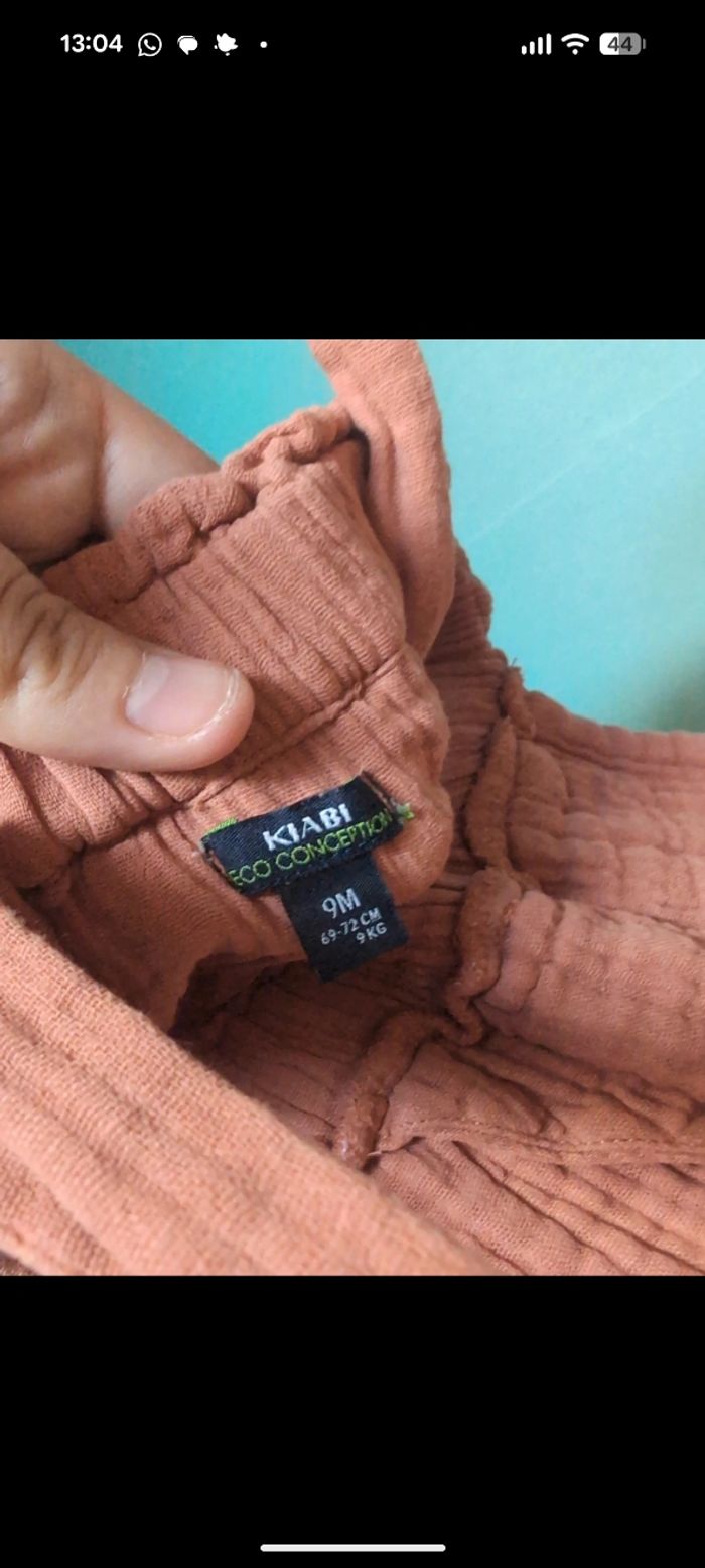 Combi en gaze de coton - photo numéro 3