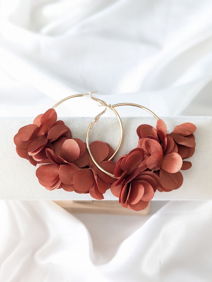 Boucles d'oreilles fleurs