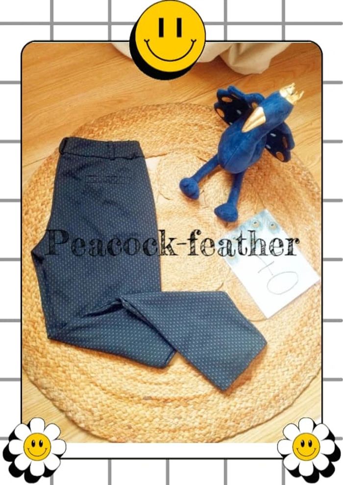 Pantalon imprimé gris 40