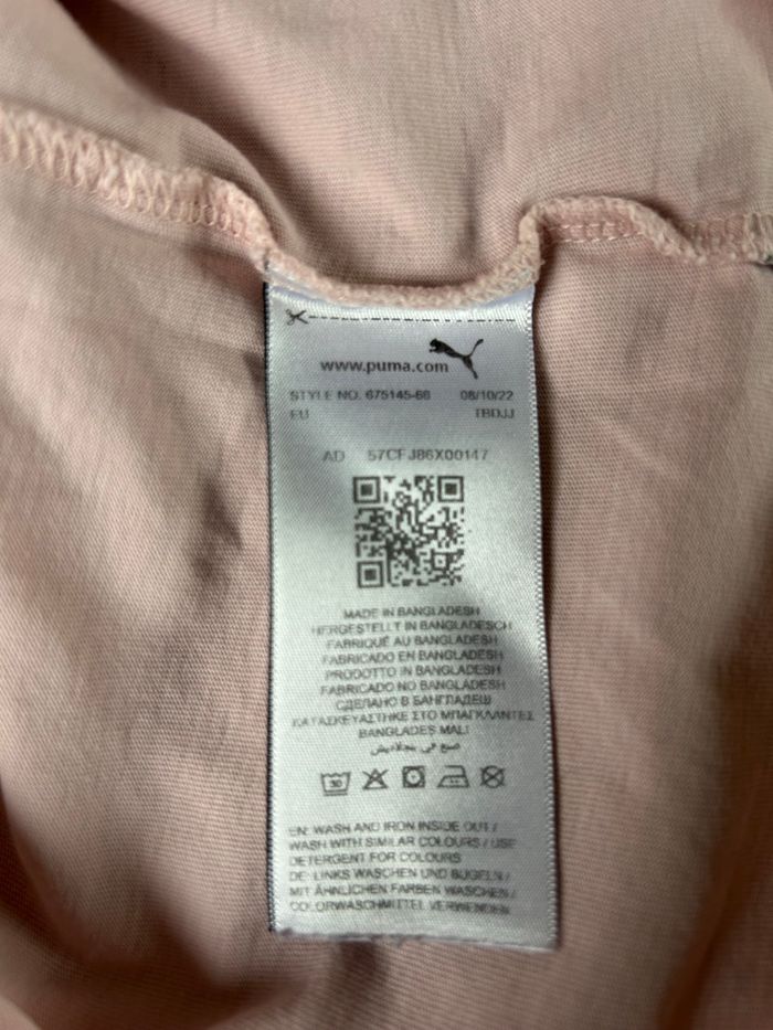 Bel ensemble de sport papillons Puma 9-10 ans gris et rose poudré - photo numéro 6