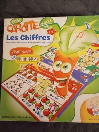 Jeu carottes les chiffres