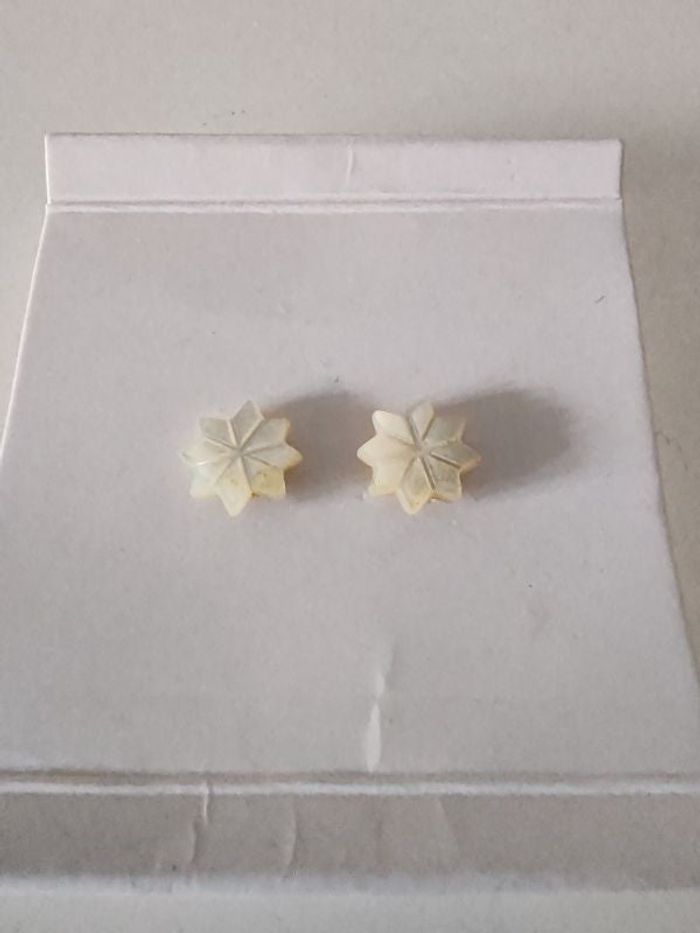 Boucles Oreilles Nacre/Etoile