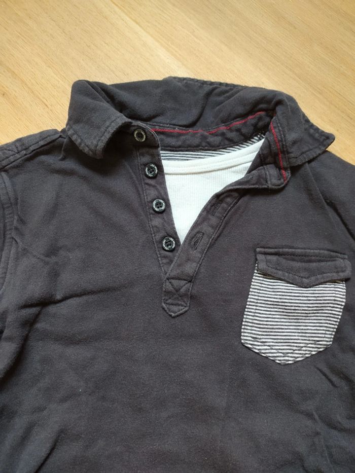 T-shirt 5 ans YCC gris tête de mort - photo numéro 3