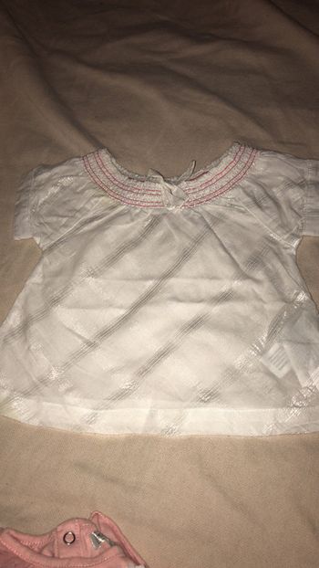 Tunique ajourée pailleté 3M 60cm