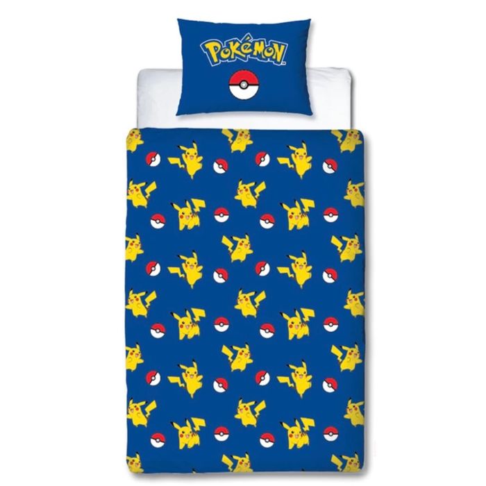 Housse de couette + Taie Pikachu - Pokémon - NEUF - photo numéro 2