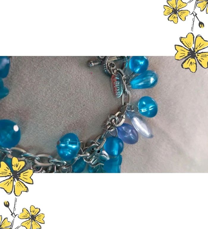 Bracelet signé BVYR bleu & violet - Collection Brume Bleue - Idée Fête des Mères 💙 - photo numéro 4