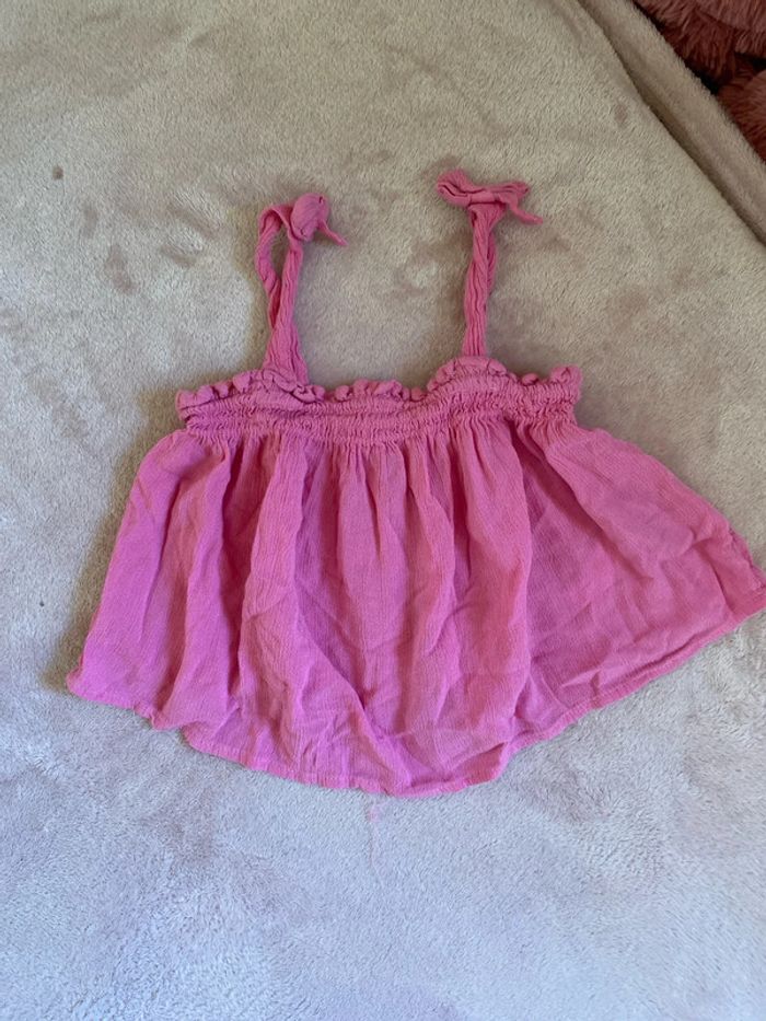 Débardeur ample rose primark 1 an 1/2 - 2 ans 92 cm