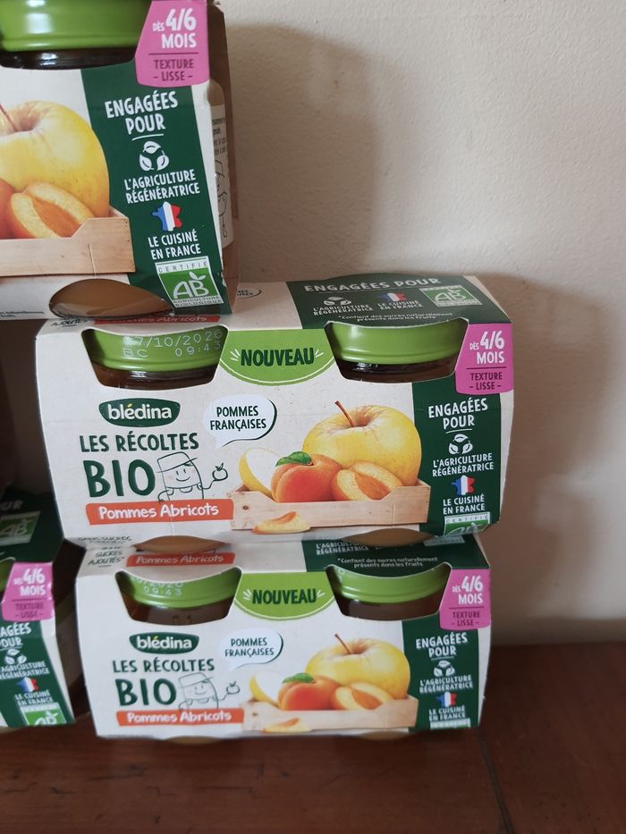 Lot de 5 packs compotes fruits  Bledina Bio dès 4/6 mois - photo numéro 4