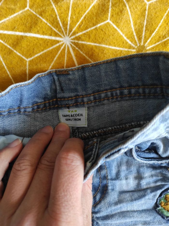 Ensemble tee shirt Manche longue et un manche courte +jeans+chaussures - photo numéro 7