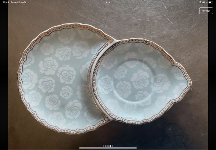 Sous tasse porcelaine So French décor du Galion - photo numéro 4