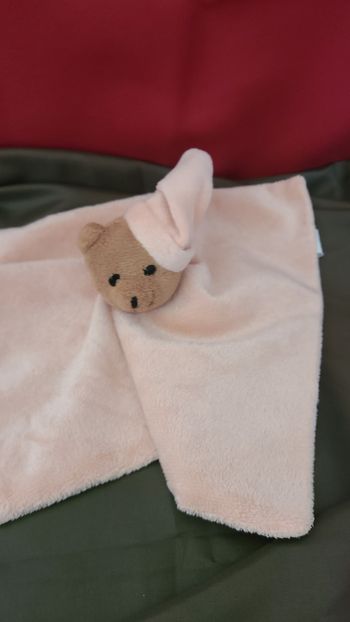 Ours PARENTS doudou carré plat