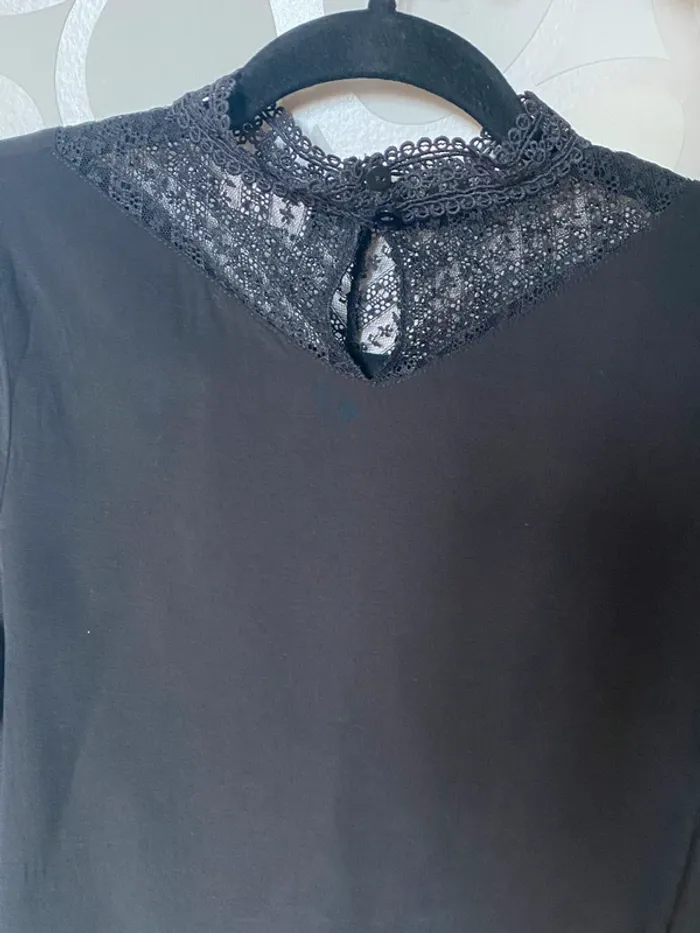blouse noire vero moda taille 36 neuf - photo numéro 4