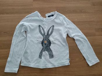 T-shirt ML fille Obaïbi avec lapin