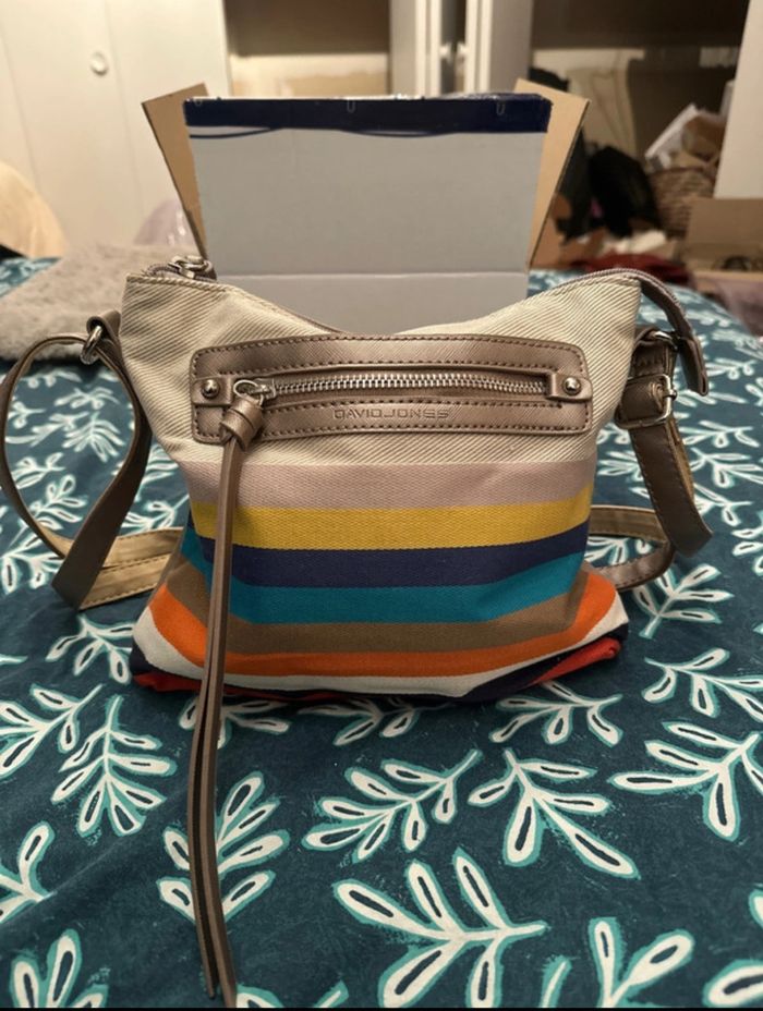 Sac bandoulière rayé