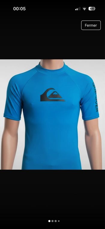 T-shirt uv garçon - neuf - Quiksilver - taille 16 ans 