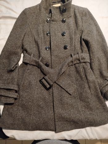 Manteau gris chiné