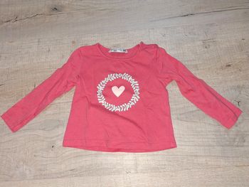 Tee shirt manche longue fille 18 mois