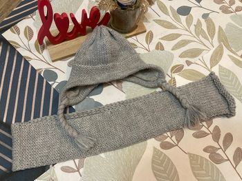 Ensemble écharpe et bonnet 0/1 mois