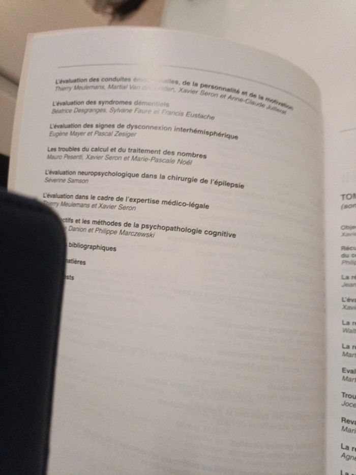 Traité de neuropsychologie clinique - photo numéro 5