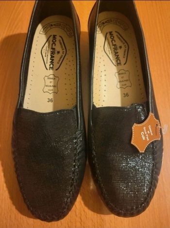 Véritable Mocassin cuir 