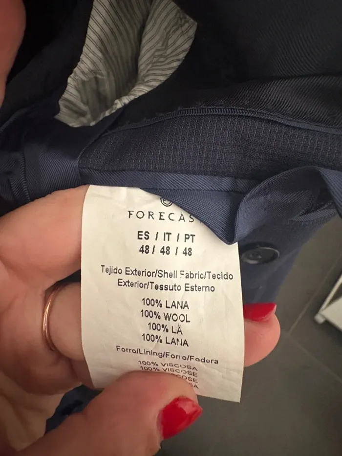 Veste de costume Bleu Marine Forecast Taille 48 - photo numéro 3