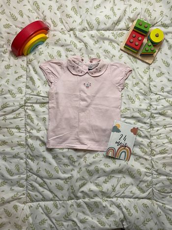 teeshirt manches courtes rose clair sergent major 24 mois