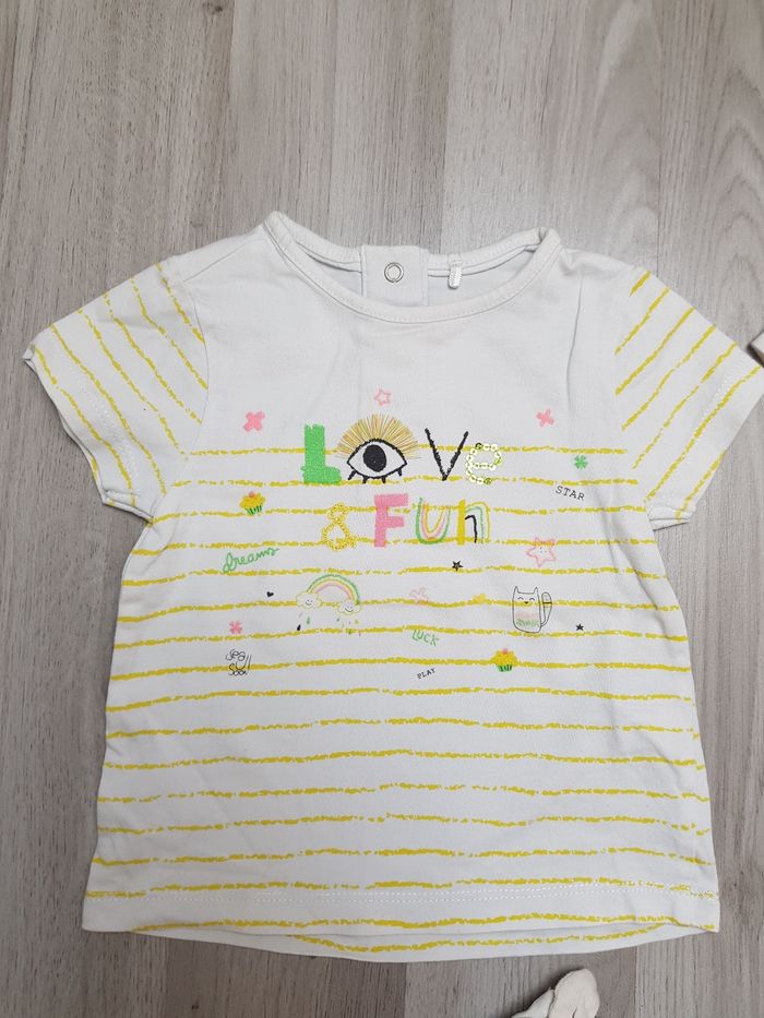 Tee-shirt fille 12 mois - photo numéro 2