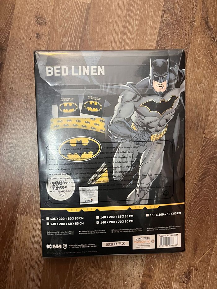 Parure de lit simple (housse de couette + taie d'oreiller) - Batman - DC Comics - photo numéro 2