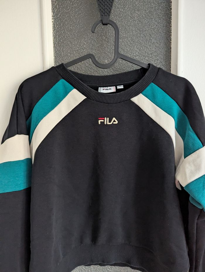 Sweat fila noir et bleu taille 36 s - photo numéro 2