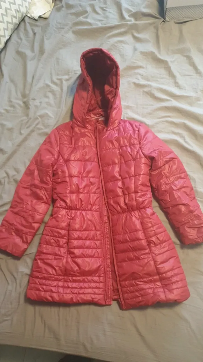 Manteau doudoune rose - photo numéro 2