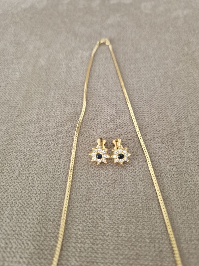 Parure avec collier et ses boucles d'oreilles - photo numéro 4