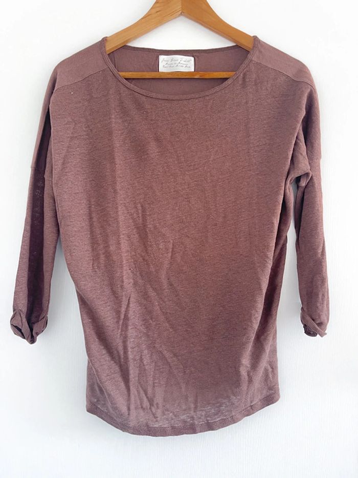 Haut marron Zara - photo numéro 5