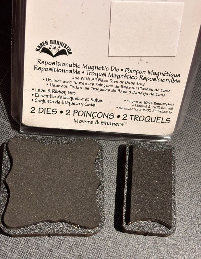 Ensemble 2 matrices de découpe Sizzix, magnétiques - photo numéro 4