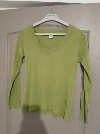 Pull vert camaïeu taille L
