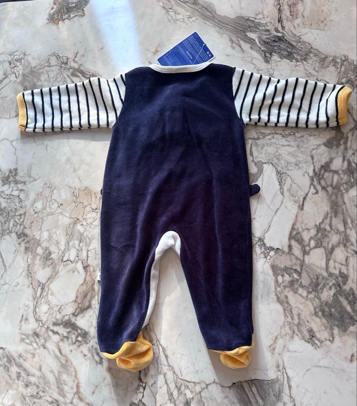 Pyjama en velours Absorba 1 mois Neuf - photo numéro 3