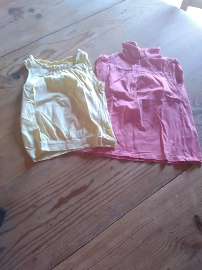 Lot de 2 Tee Shirt Fille 4 Ans