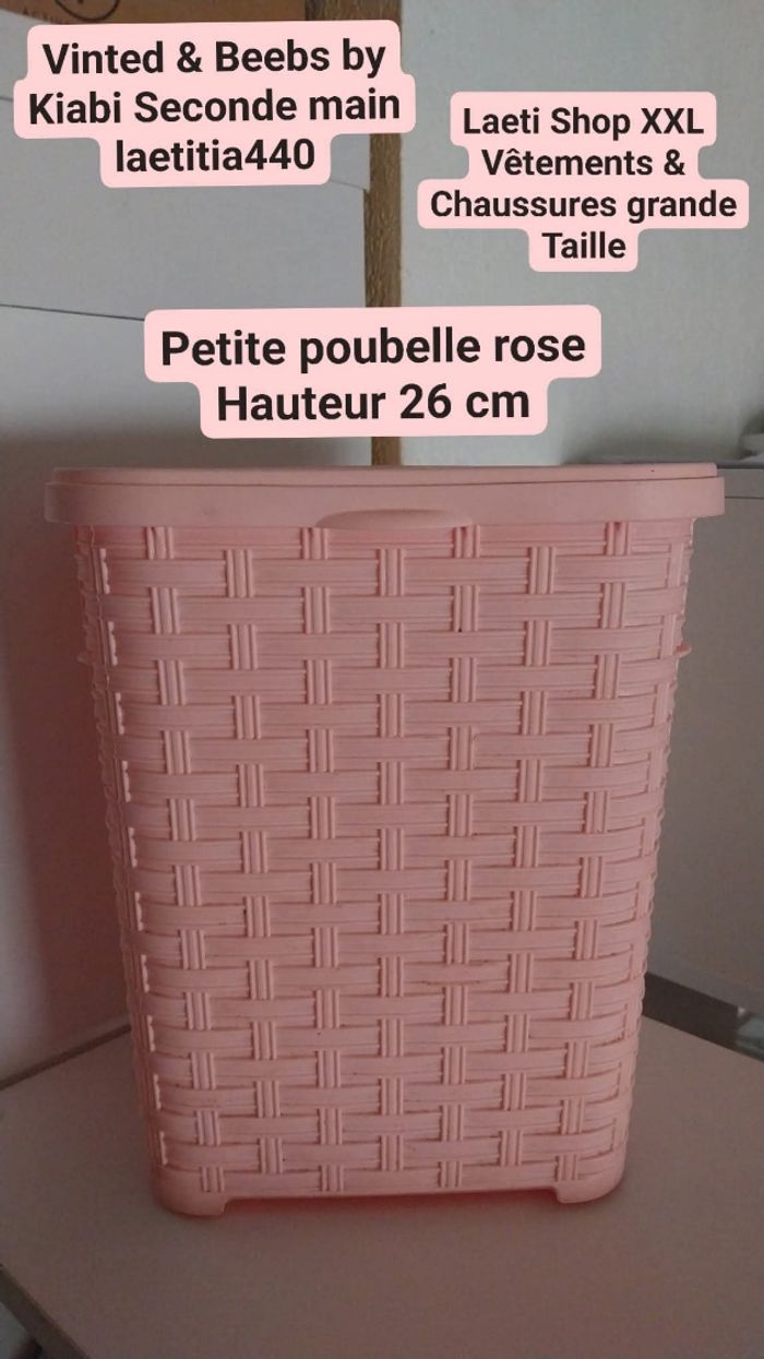 Petite poubelle rose
