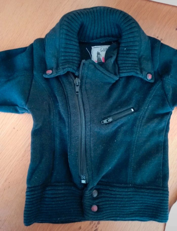 Lot Gilet et t-shirt manches longues Grain de Blé taille 6 mois en très bon état - photo numéro 3