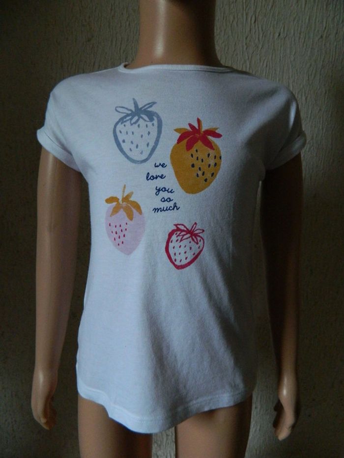 T shirt fille T 3 ans "Bout'chou" manches courtes