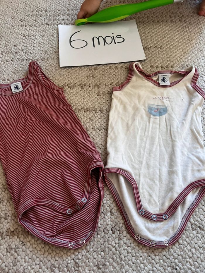 Lot body sans manche 6 mois - photo numéro 5