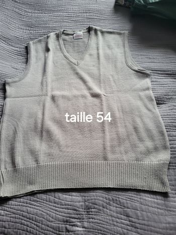 Pull débardeur sans manche homme taille 54